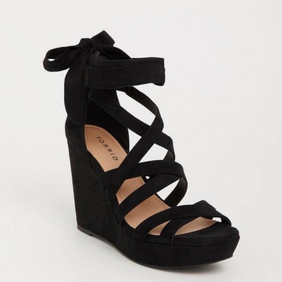 torrid Shoes - Strappy Wrap Platform Wedge (WW)